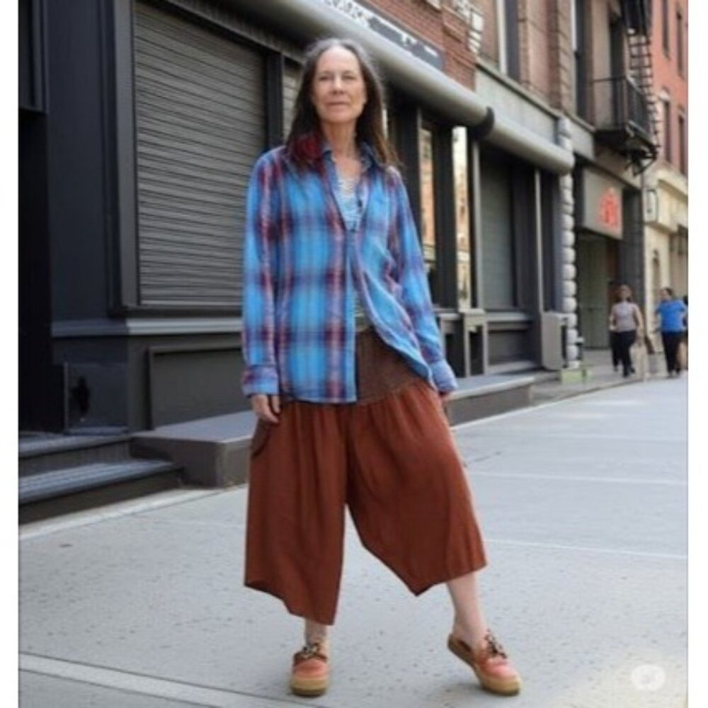 Sherpa Adventure Gear Wool and Tencel Plaid Hiking Cowgirl Button Down Shirt S - Picture 6 of 13